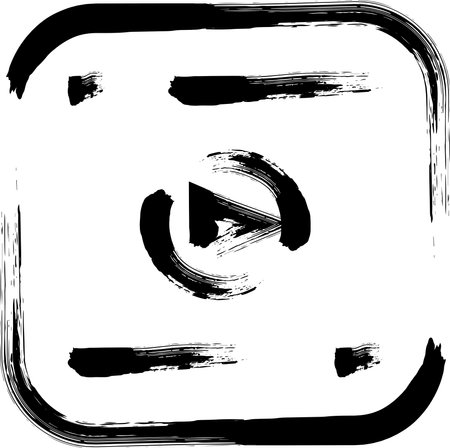 Brush writing business icon video appのイラスト素材