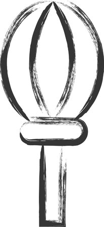 Brush-drawn illustration of a single item related to daily necessities: Whiskのイラスト素材
