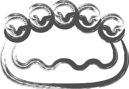 A single illustration of a musical instrument: Handbellsのイラスト素材