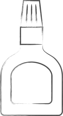 Stationery-related brush-drawing illustrations: Adhesiveのイラスト素材