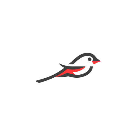 bird logo, fire tail bird logo, suitable for your company.のイラスト素材