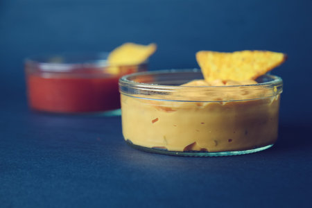 dip for chips and nachosの写真素材