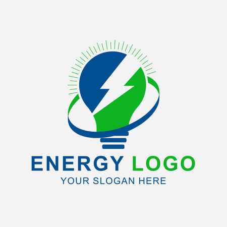 Energy Company Logo Design vectorのイラスト素材