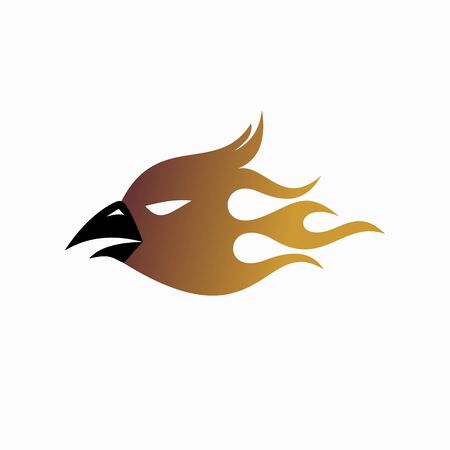 Fire Bird abstract logo templateのイラスト素材