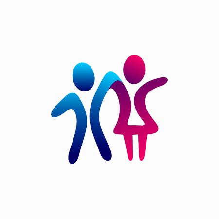 Spouse Logo Concept On White Backgroundのイラスト素材