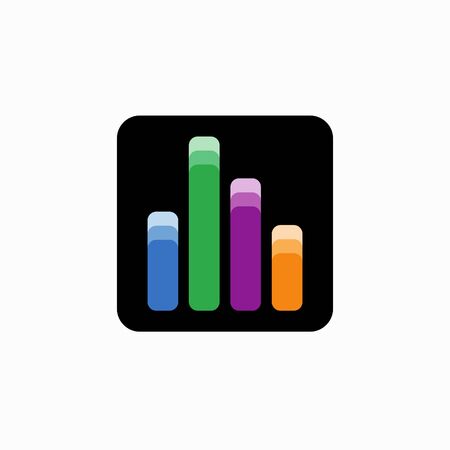 audio player colorful wave logoのイラスト素材