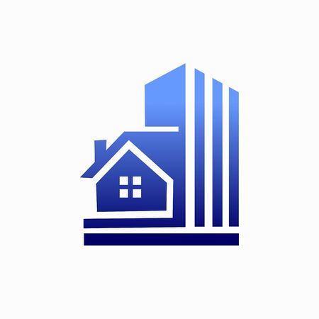 Home apartment modern building logoのイラスト素材