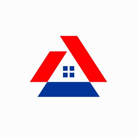 Building Logo that formed letter Aのイラスト素材