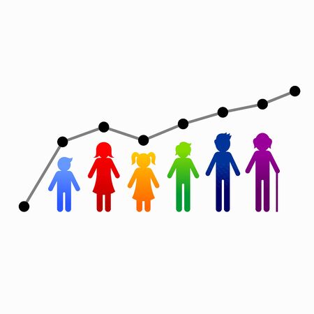 Stages of Human Growth Stock Illustrationsのイラスト素材