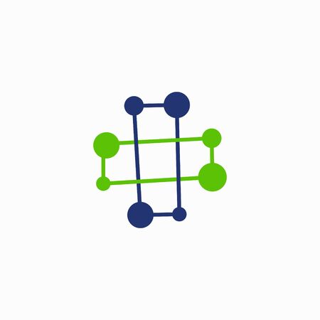 Medical logo that formed molecularのイラスト素材