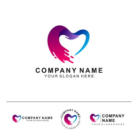 Painting lovers logo and letter placementのイラスト素材