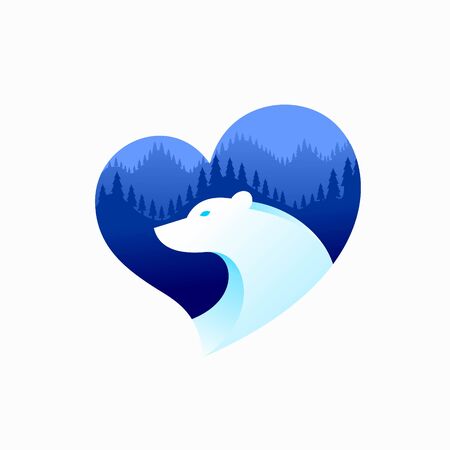 Polar bear loversのイラスト素材