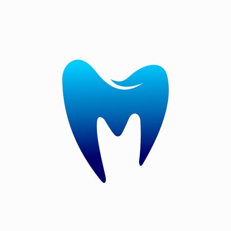 Dental logo that formed letter Mのイラスト素材