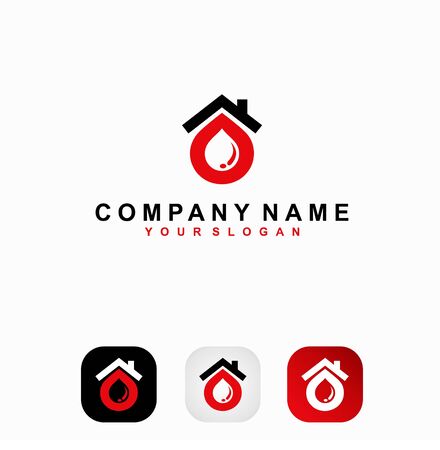 Blood house logoのイラスト素材