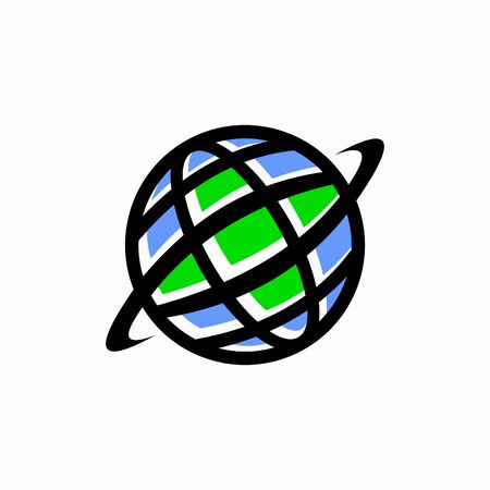 Globe logo design, medical vector logoのイラスト素材