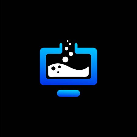 programmer  design, laboratory vectorのイラスト素材
