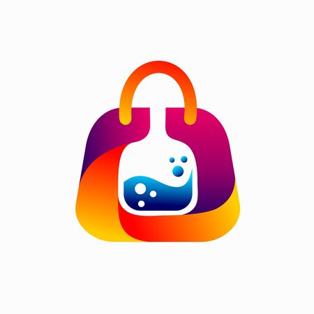 liquor vector  , shopping bag  designのイラスト素材