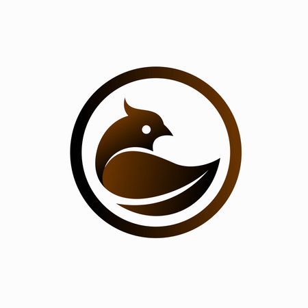 organic chicken logo designのイラスト素材