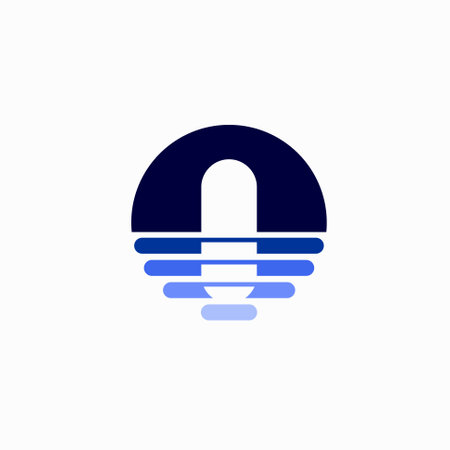 blue house logo, waterproof house logoのイラスト素材