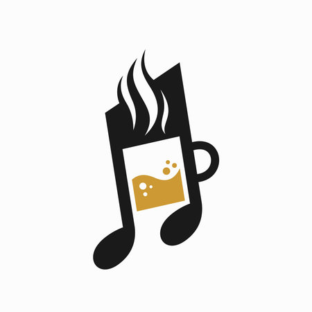 glass of coffee and tone symbol vectorのイラスト素材