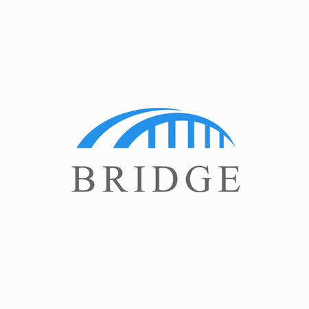 bridge vector, illustration of a bridge