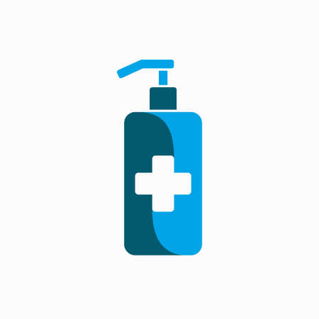 sanitation icon with medical symbolのイラスト素材