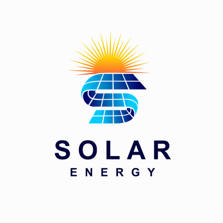 Solar logo that formed letter Sのイラスト素材