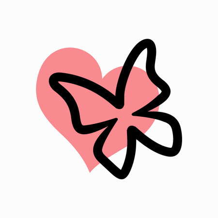 Butterfly Icon Templateのイラスト素材