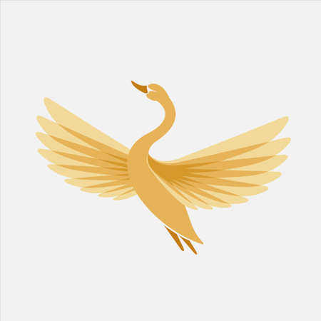 Goose Logo with transparent conceptのイラスト素材