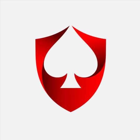 Ace logo with shield conceptのイラスト素材