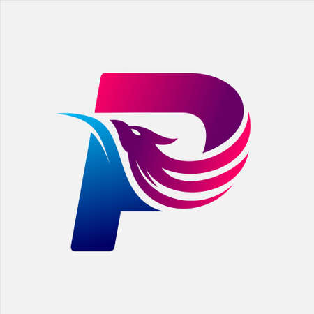 Phoenix Letter Pのイラスト素材