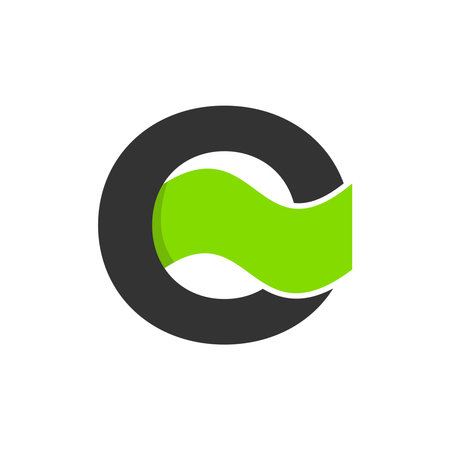 Currency logo formed letter Cのイラスト素材