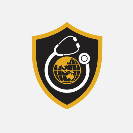 Medical protect logo, World Health Protection logoのイラスト素材
