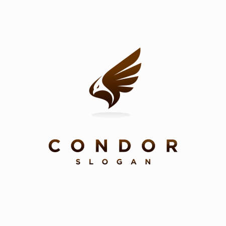 condor vector logo, condor bird logoのイラスト素材