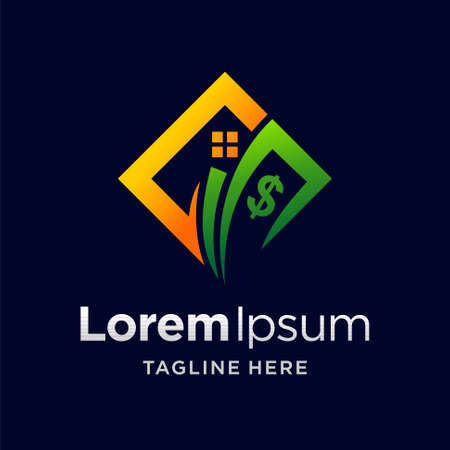 buying and selling houses logoのイラスト素材