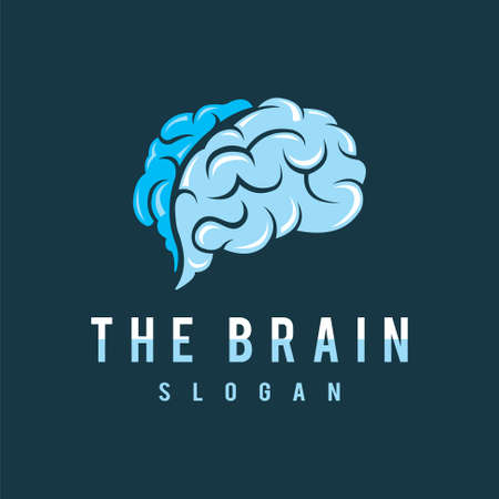 Brain logo with modern conceptのイラスト素材