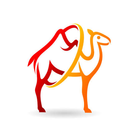 camel logo with simple conceptのイラスト素材