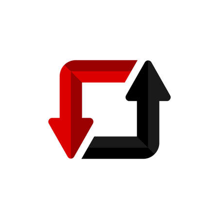 repeat logo with square conceptのイラスト素材