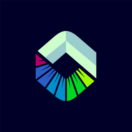 Lighting logo, bright logo designのイラスト素材