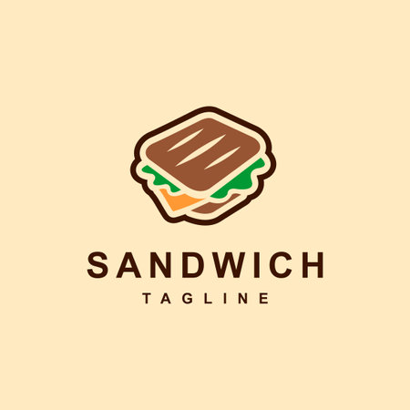 Sandwich logo, sandwich icon logoのイラスト素材