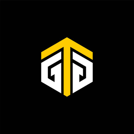 GTO logo, hexagon logo designのイラスト素材