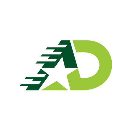 AD logo, military logo designのイラスト素材