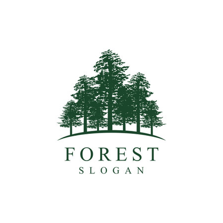 Forest logo, forest logo designのイラスト素材