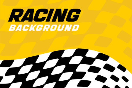 Racing background, race flag backgroundのイラスト素材