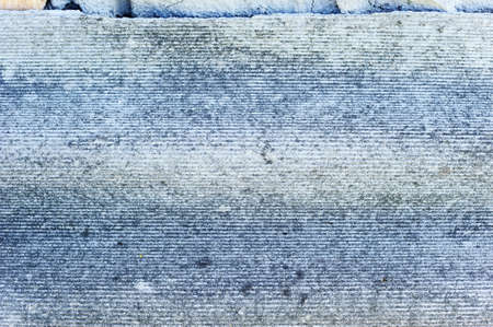 Slate texture. Horizontal gray furrows.の写真素材