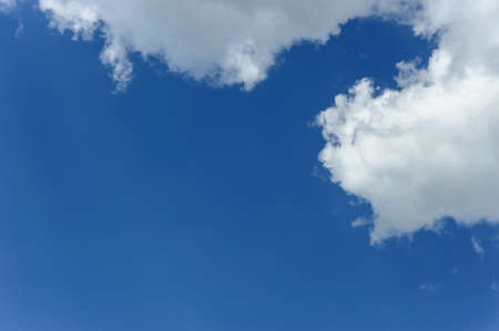 White clouds on the blue sky.の写真素材