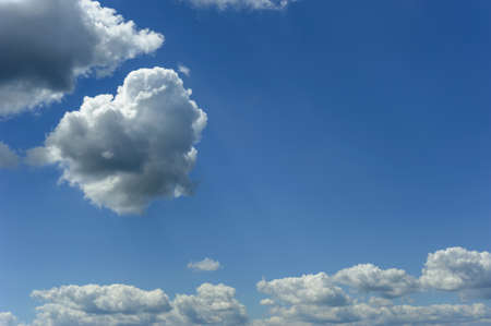 White clouds on the blue sky.の写真素材
