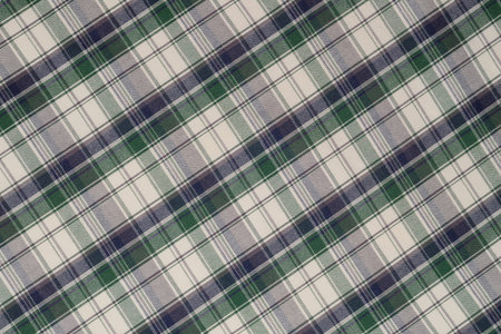 Plaid Of Green Clothの写真素材