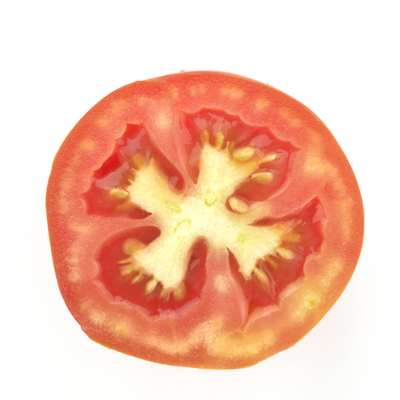 Cross section of Red Tomatoの写真素材