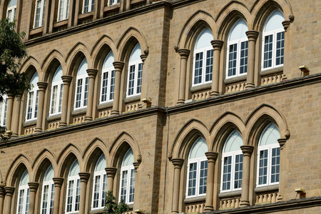 Architecture: Close up of Lancent Arched Windows with Glass Pane